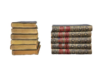 11 THE COMIC ANNUAL LEATHER BOUND BOOKS