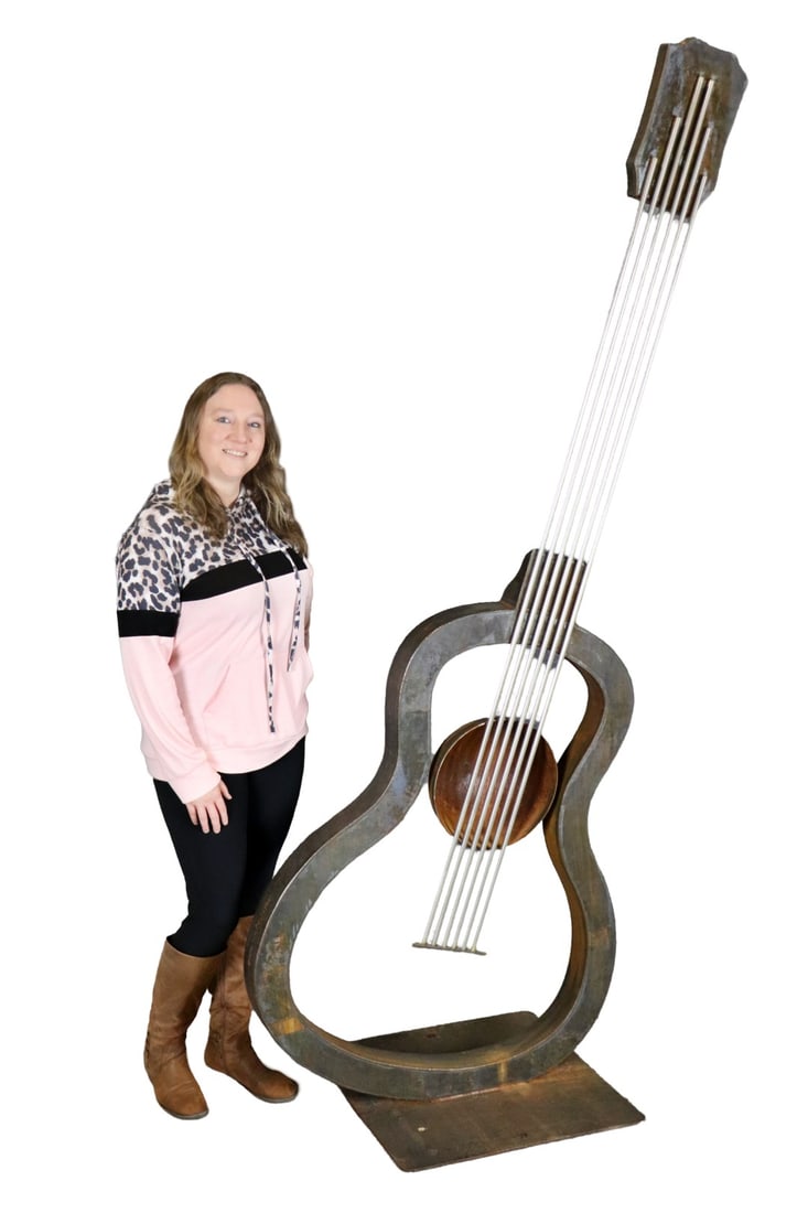 DALE ROGERS METAL GUITAR SCULPTURE (1 of 13)