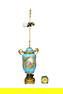 SEVRES STYLE PORCELAIN GILT BRONZE LAMP