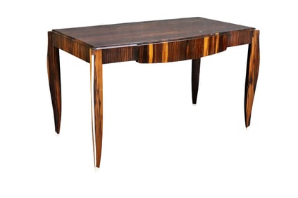 RUHLMAN MACASSAR STYLE WOOD DESK