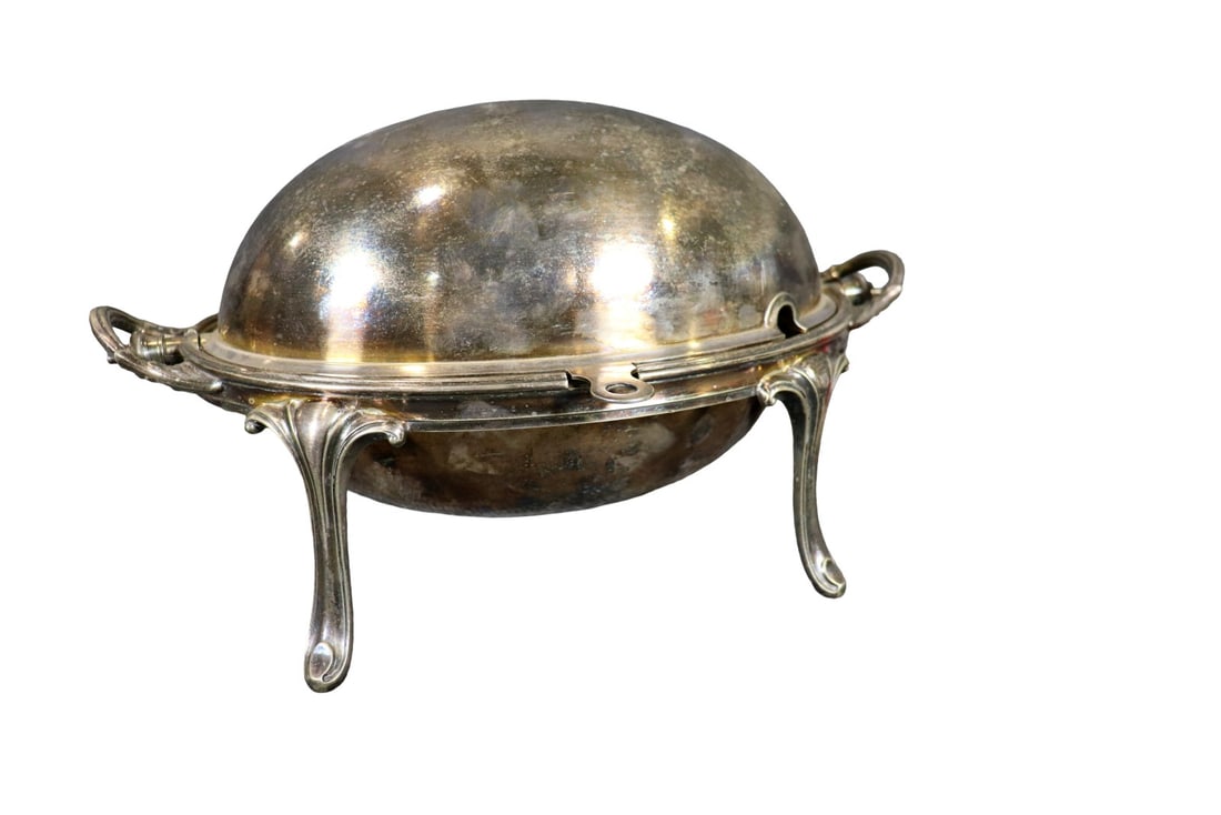 SILVER ROLL TOP CHAFING DISH (1 of 9)