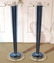 Pair MODERN BLUE & CLEAR LUCITE PEDESTALS