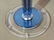 Pair MODERN BLUE & CLEAR LUCITE PEDESTALS - 2