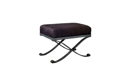 WROUGHT IRON X BENCH