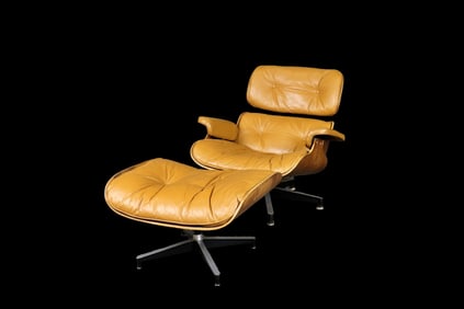 EAMES FOR HERMAN MILLER CHAIR & OTTOMAN