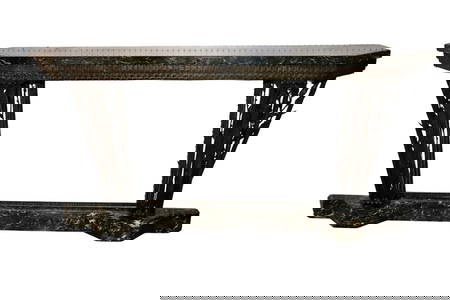 FRENCH ART DECO PERIOD CONSOLE ATTRIBUTED EDGAR BRANDT