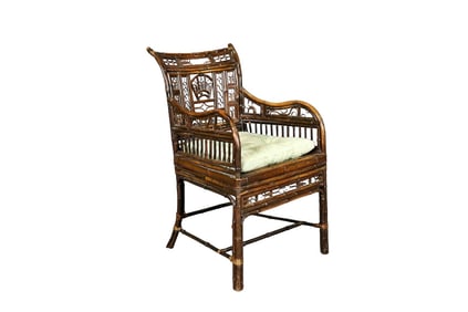 REGENCY BAMBOO ARM CHAIR