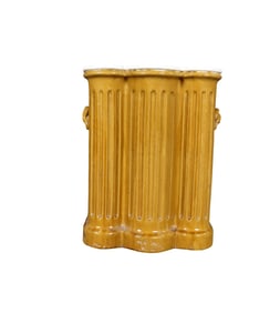 ENGLISH VICTORIAN GLAZED CERAMIC UMBRELLA STAND