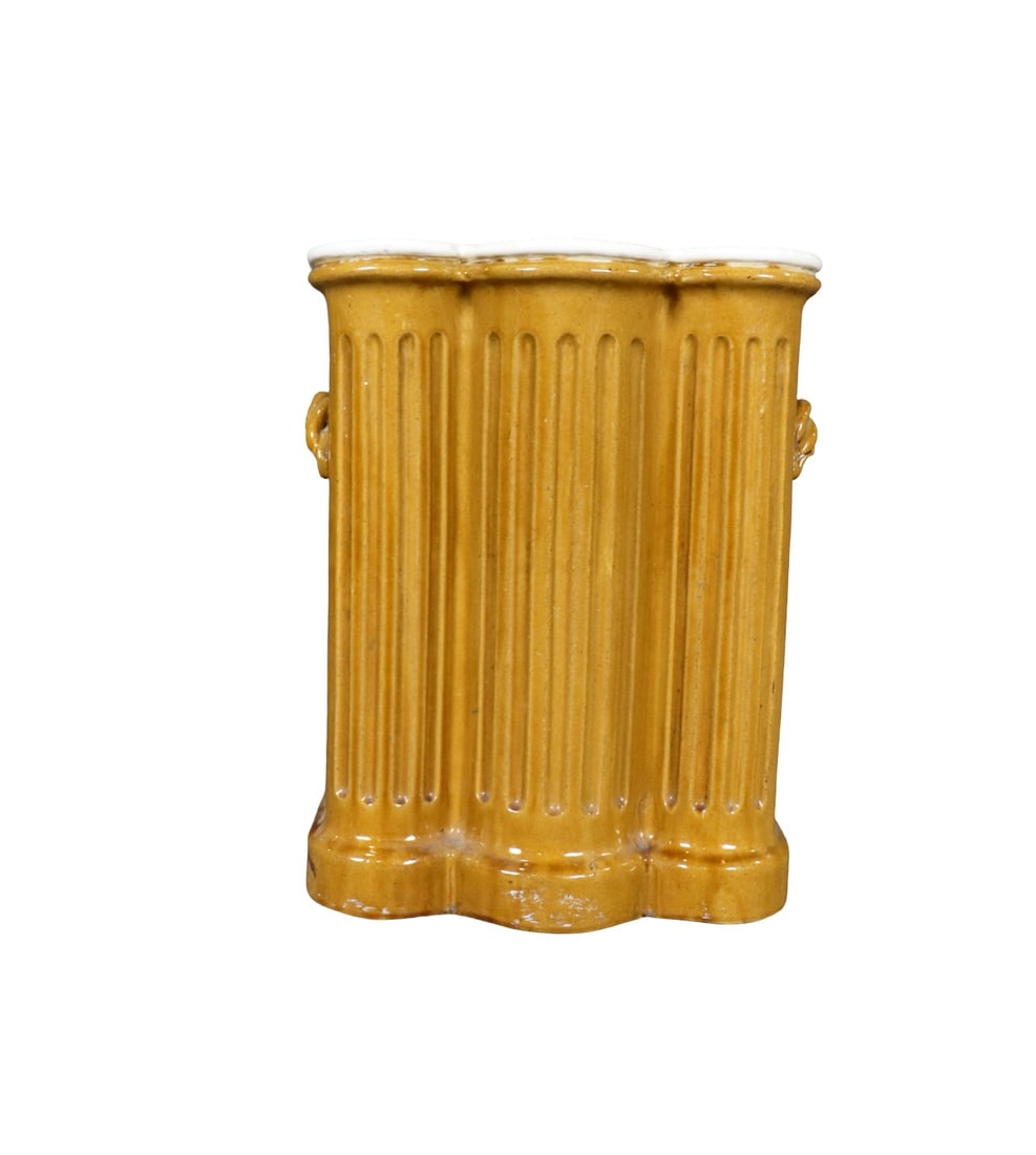 ENGLISH VICTORIAN GLAZED CERAMIC UMBRELLA STAND (1 of 11)