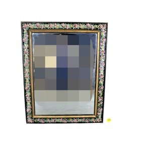 ENGLISH REVERSE PAINTING ON MIRROR