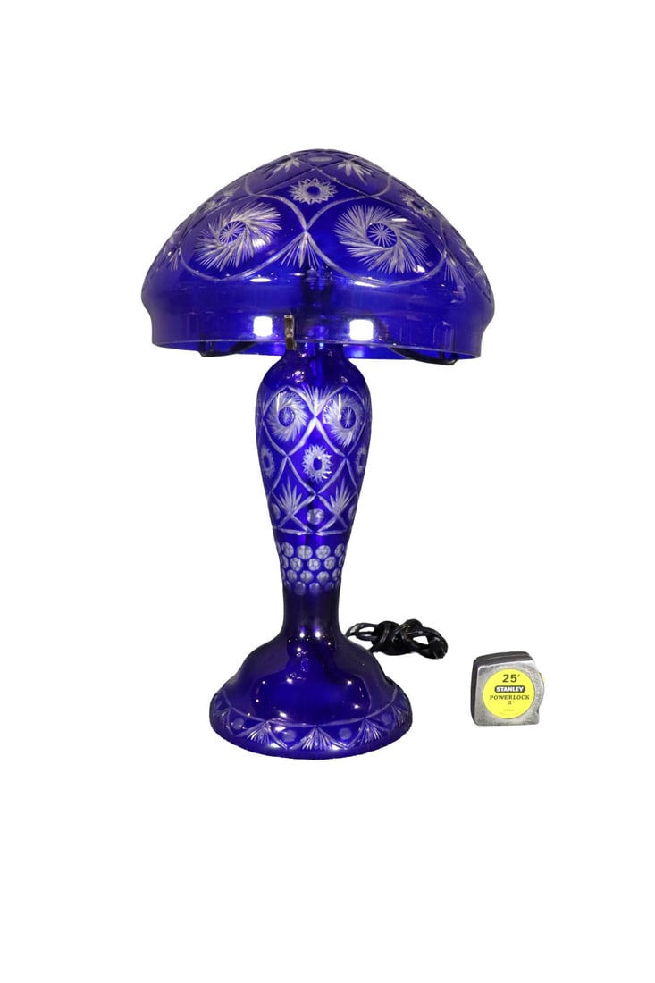 OVERLAY COBALT BLUE LAMP (1 of 11)