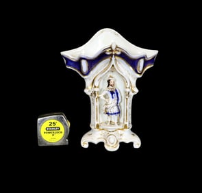 FRENCH PORCELAIN FLORAL VASE