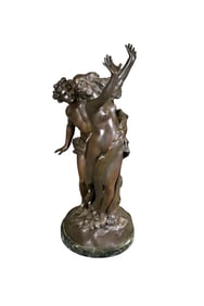 SIGNED LORENZO BERNINI FRENCH BRONZE APOLLO & DAPHNE