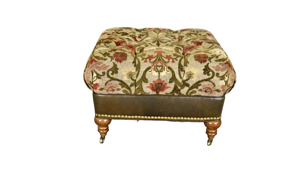 TUFTED UPHOLSTERED OTTOMAN (1 of 7)