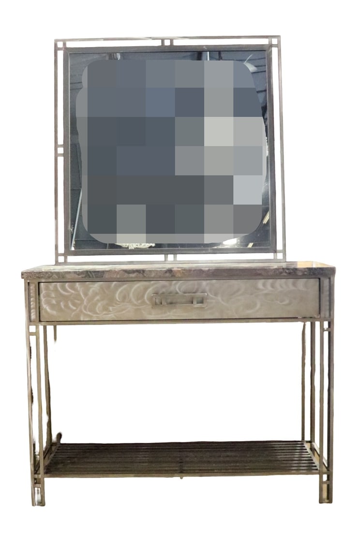 MODERN INDUSTRIAL CONSOLE & MIRROR (1 of 11)