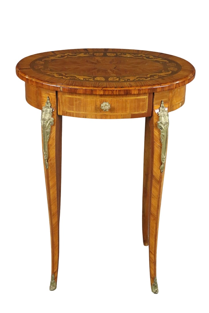 LOUIS XV INLAID END TABLE (1 of 14)