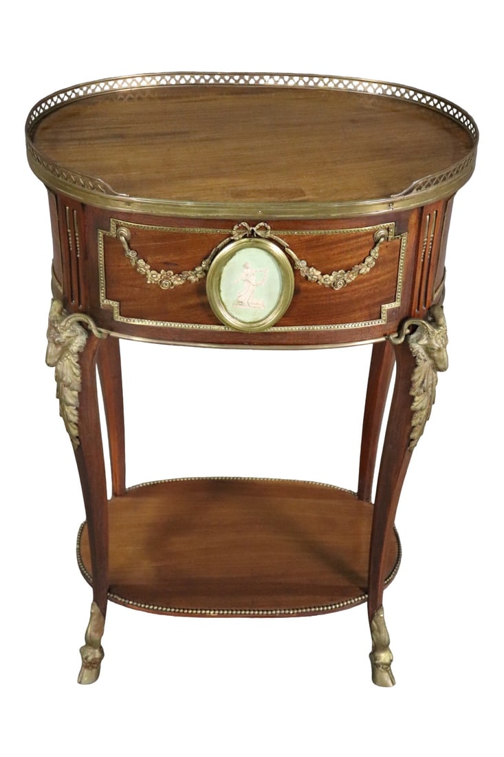 LOUIS XV STYLE FLIP TOP END TABLE (1 of 16)
