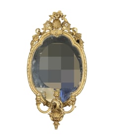 FRENCH GILT CARVED SALON MIRROR
