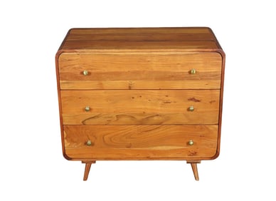 3 DRAWER WALNUT BACHELOR CHEST