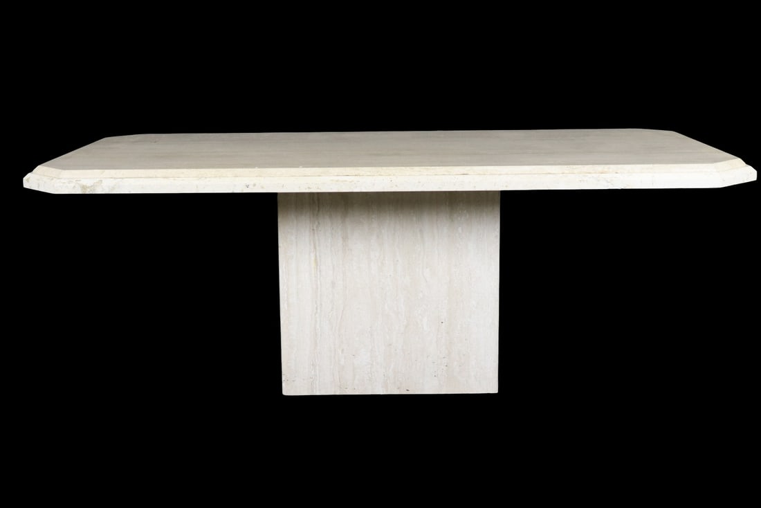 TRAVERTINE DINING TABLE (1 of 14)