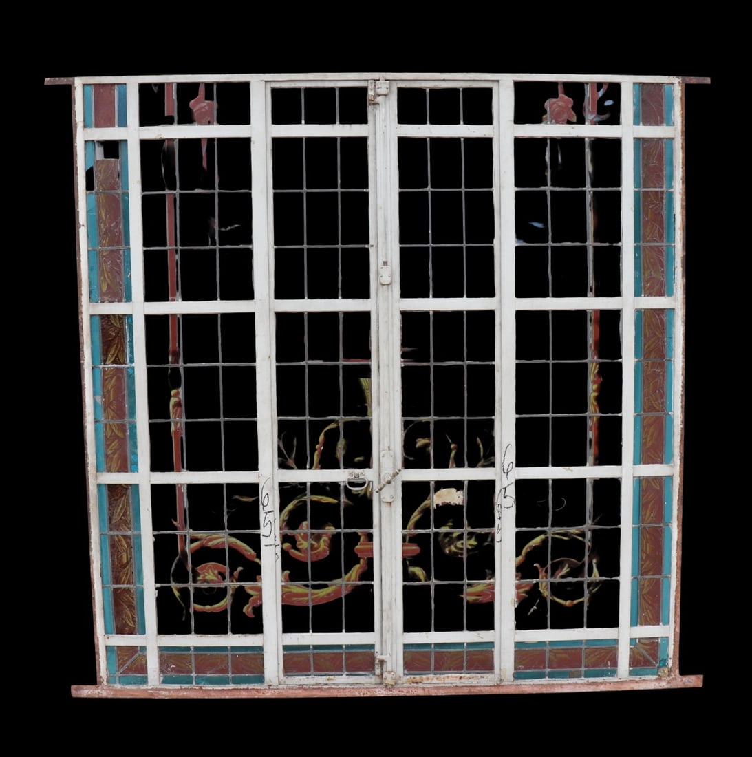 LARGE LEADED GLASS WINDOW (1 of 16)