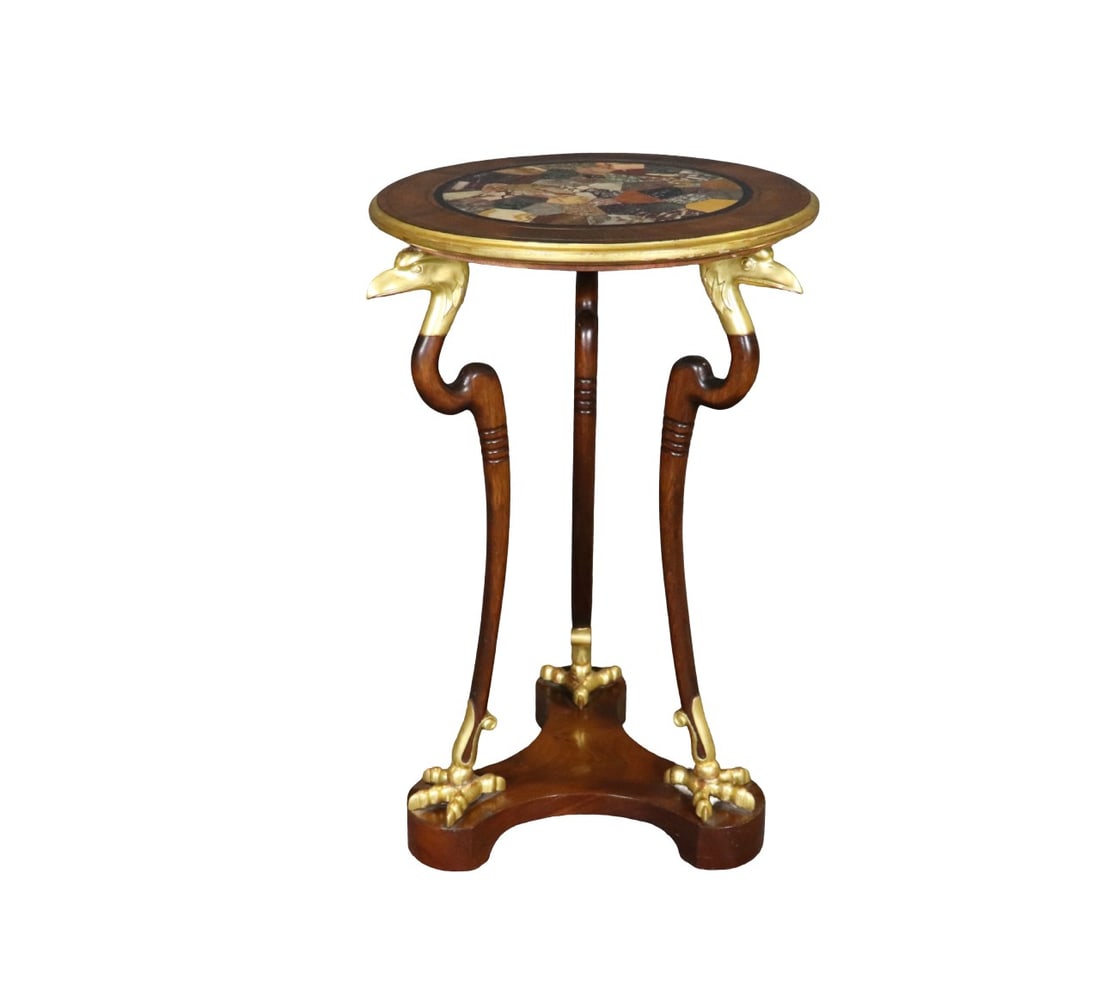 FIGURAL MARBLE TOP SIDE TABLE (1 of 9)