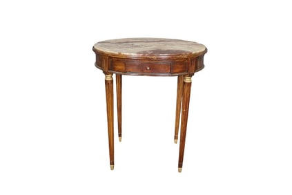 MARBLE TOP ROUND CENTER TABLE
