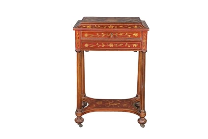 DUTCH MARQUETRY LADIES VANITY