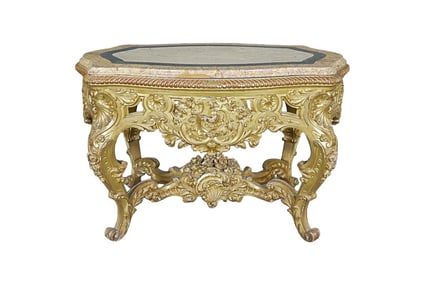EARLY 19TH C ROCOCO STYLE FRENCH SALON TABLE