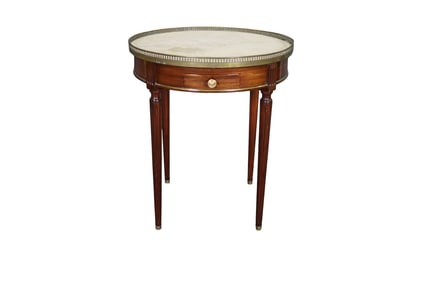 LOUIS XVI STYLE BRONZE MOUNTED BOULLIOTTE TABLE