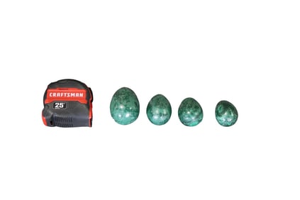 4 MALACHITE EGGS