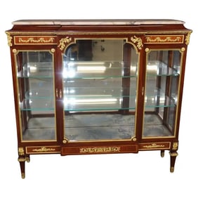 LOUIS XVI STYLE BRONZE MOUNTED VITRINE