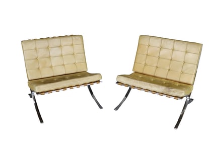 PAIR KNOLL BARCELONA CHAIRS