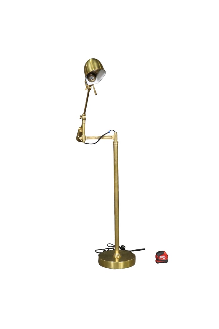 UNSIGNED RALPH LAUREN ANETTE BRASS FLOOR LAMP (1 of 7)