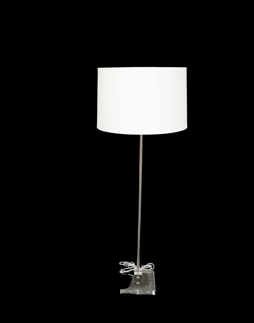 RALPH LAUREN LUCITE FLOOR LAMP (1 of 5)