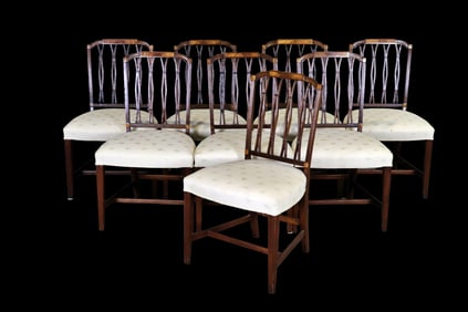 8 REGENCY STYLE DINING CHAIRS