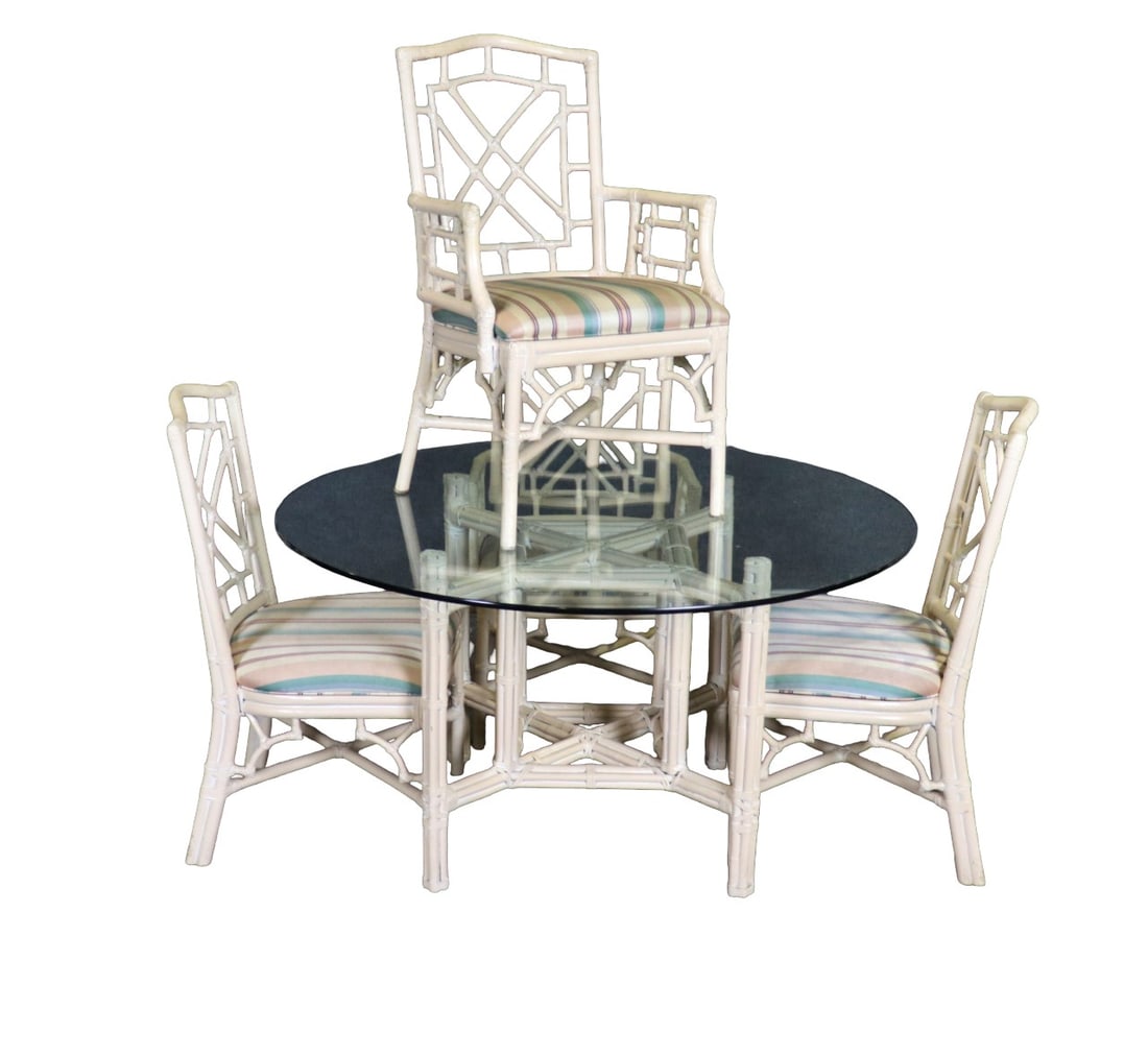LEXINGTON GLASS TOP TABLE & 4 CHAIRS (1 of 16)