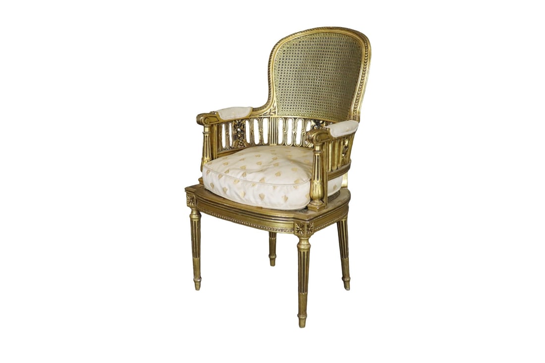EARLY 20TH C LOUIS XVI STYLE ARM CHAIR (1 of 12)
