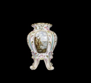 LATE 19TH C GERMAN PORCELAIN VASE