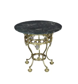 BRASS & MARBLE CENTER TABLE