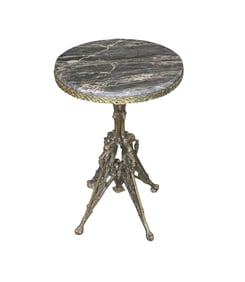 BRONZE & MARBLE COCKTAIL TABLE