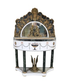 TESSELLATED FIGURAL PLANTER WITH MIRROR