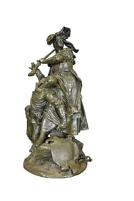 SIGNED ANTONIN MERCIE BRONZE TITLED QUAND MEME