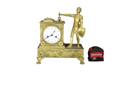 BRASS MANTLE CLOCK