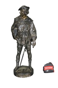 SIGNED PICAULT BRONZE TITLED ESCHOLIER