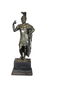 BRONZE SCULPTURE OF ROMAN SOLDIER