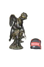 BRONZE CUPID SCULPTURE