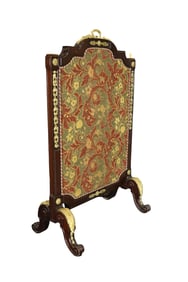 BRASS MOUNTED FIRE SCREEN