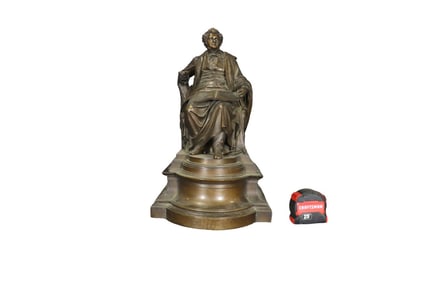 BRONZE STATUE FRANZ SCHUBERT AFTER CARL KUNDMANN
