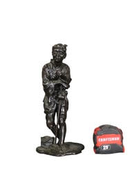 JAPANESE BRONZE FIGURE OF FARMER